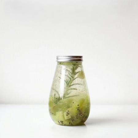 ドリンクボトル　オーバル　330ml 100個　フタ付き　※沖縄・離島 送料別途