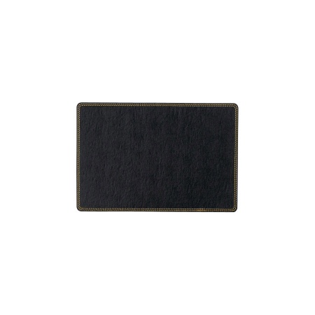 DM-202｜デスクマット 本革・二重ステッチ DM-202(小) ブラック