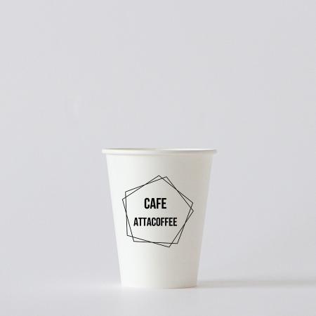 名入れ紙コップ　1色 片面印刷 1,000個から　8オンス(満杯:280ml)　※北海道・沖縄・離島 送料別途