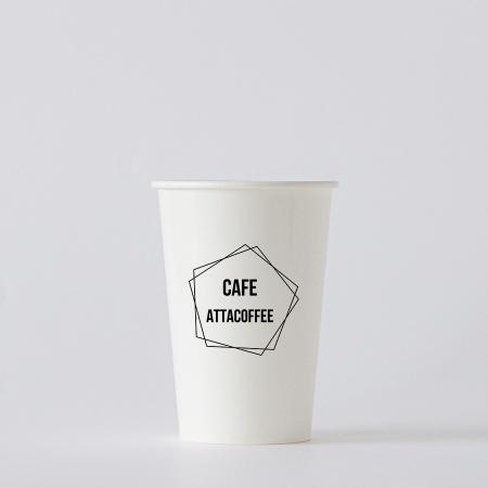 名入れ紙コップ　1色 片面印刷 1,000個から　12オンス(満杯:400ml)　※北海道・沖縄・離島 送料別途