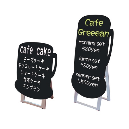 ポップルスタンド看板シルエット CUP　カップ形　ボードマーカー用