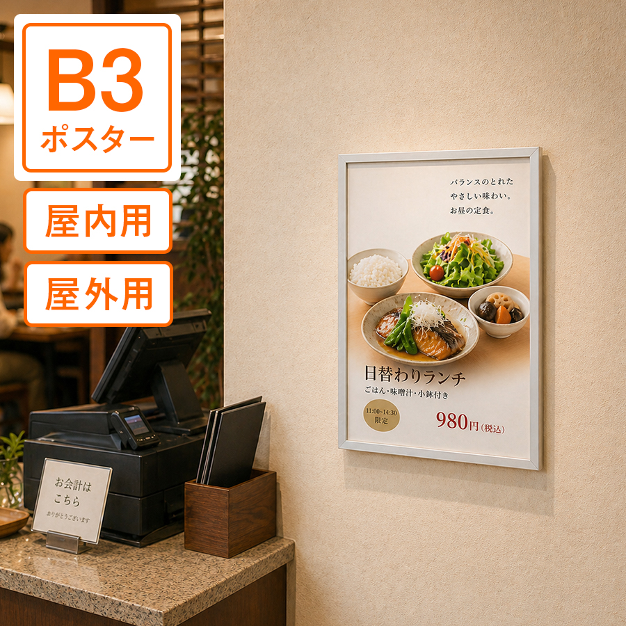 B3ポスター 片面印刷 大伴インクジェット出力
