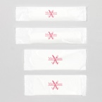 名入れ おしぼり 紙・不織布 丸型・平型 ペーパータオル B0006-0001 【WEB編集】