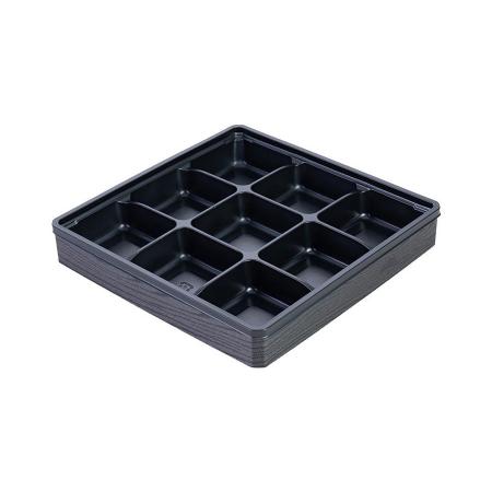 組立式高級弁当容器　本体(底)+フチ+蓋　400個セット 195x195x30mm  ※本体(底)は電子レンジ可  ※北海道・東北・沖縄・離島 送料別途