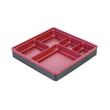 組立式高級弁当容器　本体(底)+フチ+蓋　400個セット 195x195x30mm  ※本体(底)は電子レンジ可  ※北海道・東北・沖縄・離島 送料別途