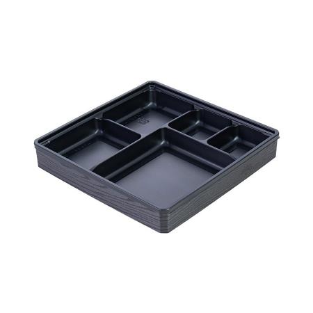 組立式高級弁当容器　本体(底)+フチ+蓋　400個セット 195x195x30mm  ※本体(底)は電子レンジ可  ※北海道・東北・沖縄・離島 送料別途