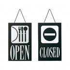 営業中サイン　OC-22　硬質ポリ塩化ビニル　表:OPEN　裏:CLOSED