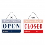 営業中サイン　US-10　硬質ポリ塩化ビニル　表:OPEN　裏:CLOSED