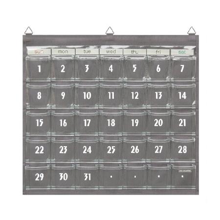 カレンダーポケット (Sサイズ) グレー W-419 ウォールポケット サキ(SAKI COLLECTION) 4990630419036