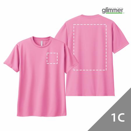 AOW-083｜オリジナルドライTシャツ オリジナルプリント シルク1色