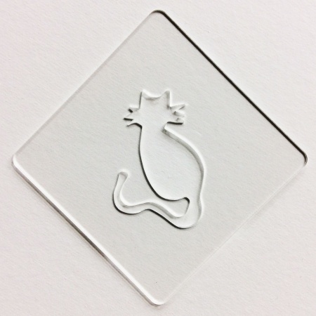 カフェアートステンシル　ねこ　LAS-0006　4573169220061