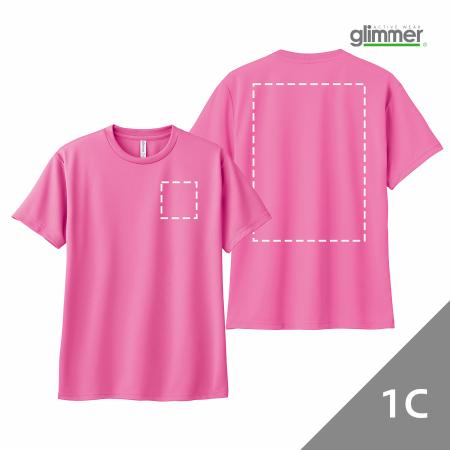 AOW-083｜オリジナルドライTシャツ オリジナルプリント シルク1色