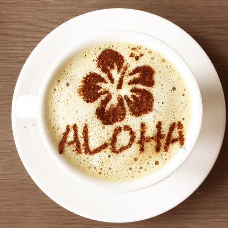 カフェアートステンシル　Aloha　LAS-0046　4573169220467