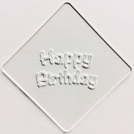 カフェアートステンシル　Happy Birthday 2　LAS-0028　4573169220283