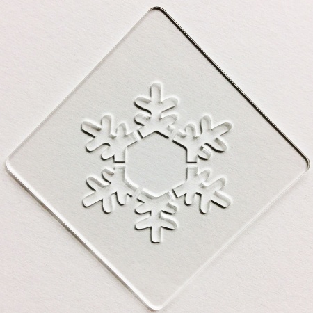 カフェアートステンシル　雪の結晶 2　LAS-0013　4573169220139