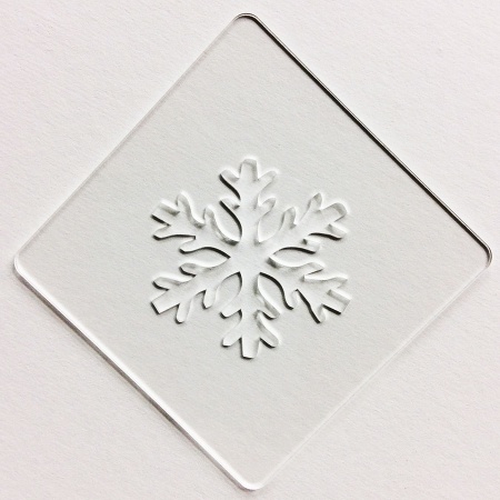 カフェアートステンシル　雪の結晶 1　LAS-0012　4573169220122