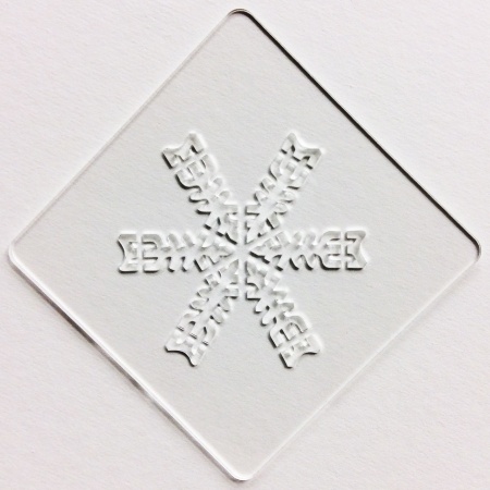 カフェアートステンシル　雪の結晶 3　LAS-0014　4573169220146
