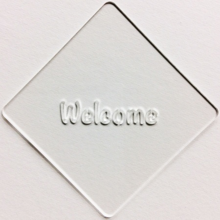 カフェアートステンシル　Welcome 1　LAS-0023　4573169220238