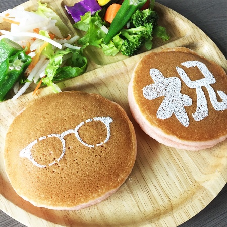 カフェアートステンシル　めがね　LAS-0020　4573169220207