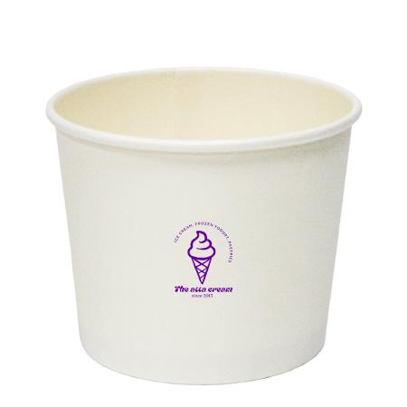 名入れアイスカップ　オフセット印刷 5,000個から　350ml(片面ラミ)　※北海道・四国・九州・沖縄・離島・一部地域・指定配送 送料別途 ※個人宅配送不可