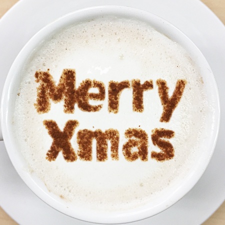 カフェアートステンシル　Merry Xmas　LAS-0055　4573169220559