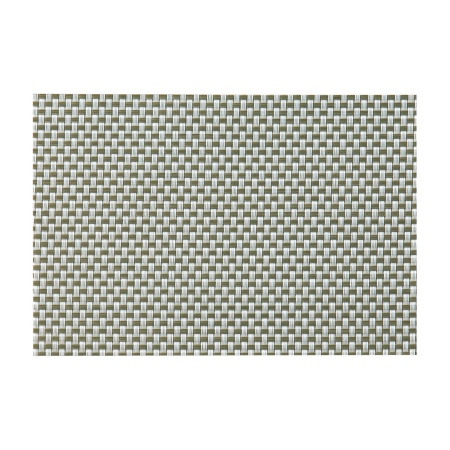 ブランナーマット小 220x150mm ホワイト&オリーブチェック アイスペールマット PM-202