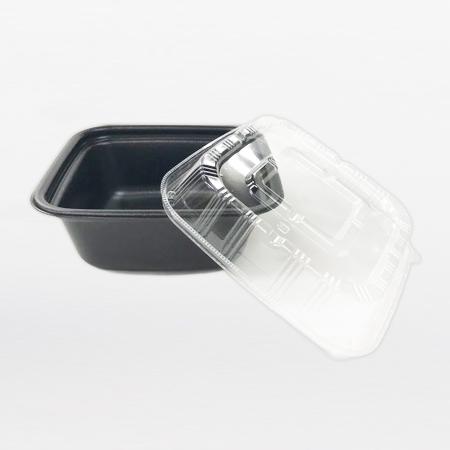 正角丼セットB　本体+蓋　300セット　192×192×約97mm ※本体は電子レンジ可 ※沖縄・離島 送料別途