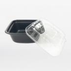 正角丼セットB　本体+蓋　300セット　192×192×約97mm ※本体は電子レンジ可 ※沖縄・離島 送料別途