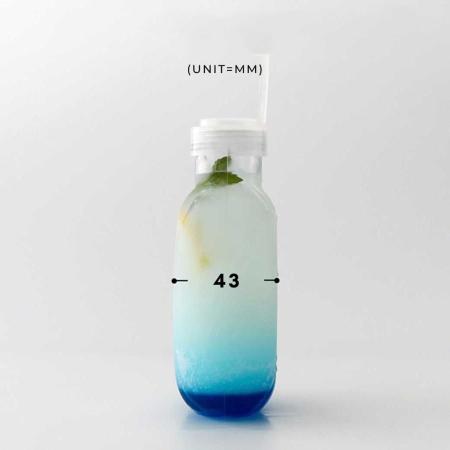 BMT-160｜ドリンクボトル ドーナツ 510ml 100個 フタ付き｜飲食店用品