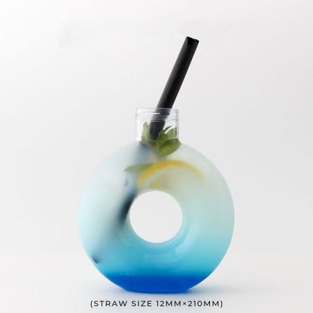 BMT-160｜ドリンクボトル ドーナツ 510ml 100個 フタ付き｜飲食店用品