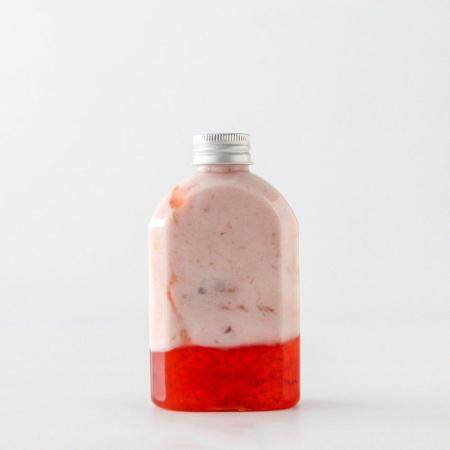 ドリンクボトル　なで肩　250ml 100個　フタ付き　※沖縄・離島 送料別途