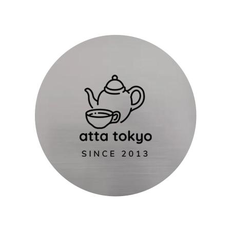 ウォールサイン290mm丸型　【メタリックシリーズ】　全6色 片面レーザー彫刻　アクリル二層板1.5mm厚　※北海道・沖縄・離島 送料別途