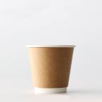 断熱クラフト二重紙コップ　クラフト 270ml(9オンス)　90mm口径 1,000個　※沖縄・離島 送料別途