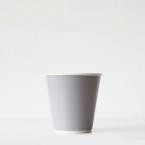 【欠品中次回入荷5月中旬以降】三重紙コップ(グレイ)　227ml(8オンス)　86mm口径 1,000個　※沖縄・離島 送料別途