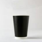 三重紙コップ(ブラック)　360ml(12オンス)　86mm口径 1,000個　※沖縄・離島 送料別途