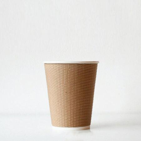 断熱エコクラフト二重紙コップ 360ml(12オンス)　90mm口径 1,000個　※沖縄・離島 送料別途
