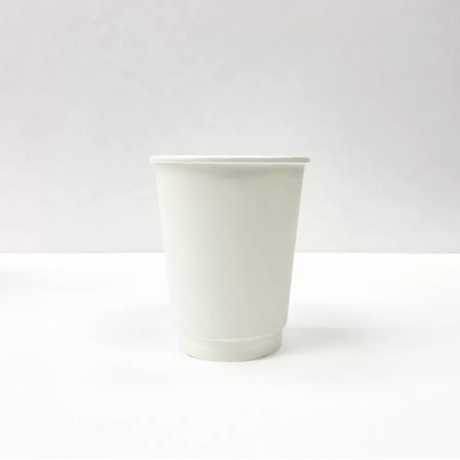 KMJ-240-WHT｜断熱二重紙コップ 240ml(8オンス) 1,000個 KMJ-240ホワイト｜飲食店用品・印刷通販のatta(アッタ)