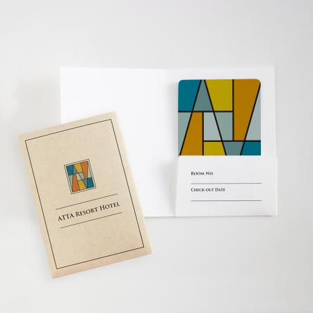 紙製カードキーケース　ホルダータイプ　レイアウト02　【WEB編集】