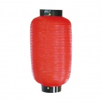 六長ちょうちん　赤無地　φ380xH780mm　※ビニール製　9049