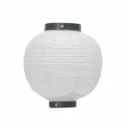 八寸丸ちょうちん(丸型1) 白無地　φ240xH250mm　※ビニール製　9121