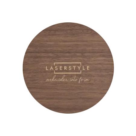 AOWS-LW-0001｜ウォールサイン290mm丸型 木目調シリーズ 片面