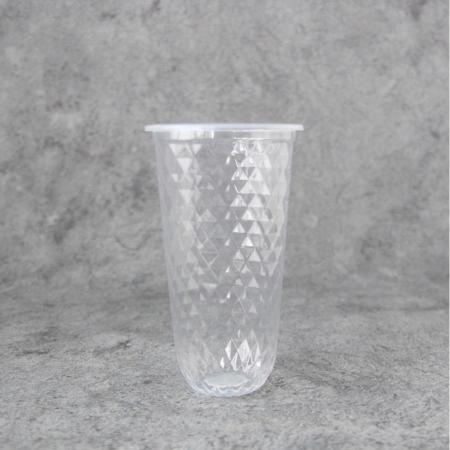 PP製U底ダイヤクリアカップ　635ml　95mm口径 1,000個 (PP製)　※沖縄・離島 送料別途