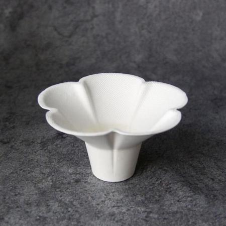 和モダンデザート紙カップ　すみれ ホワイト　300ml 500個　※沖縄・離島 送料別途