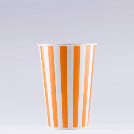 紙コップ　500ml(17.5オンス)　1,000個　SCM-480PP-2 ストライプ