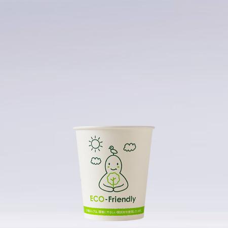 間伐材紙コップ　211ml(7オンス)　2,500個　SM-205-3 ECO FRIENDLY　※沖縄・離島 配送料別途