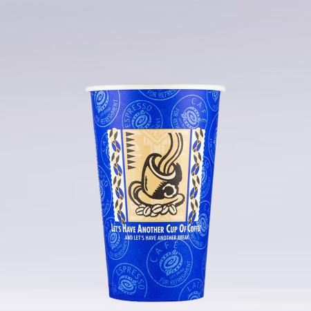 紙コップ　522ml(18オンス)　1,000個　SMT-520 レッツコーヒー