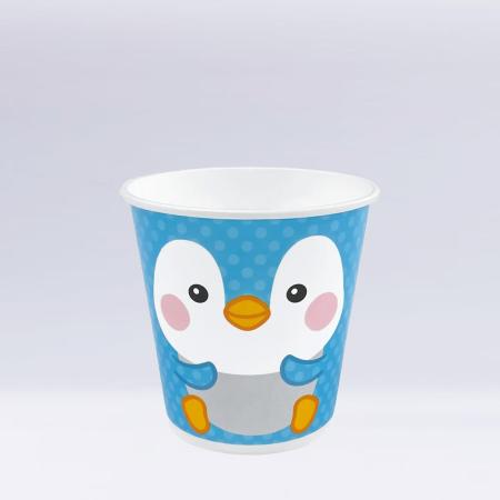 かき氷カップ　403ml(14オンス)　1,000個　SM-400PPオカメペンギン　※北海道・沖縄・離島 送料別途　※個人宅配送不可