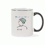 ブラックハンドルマグ Pair boy&girl-boy 【WEB編集】名入れ