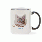 ブラックハンドルマグ Cat lover 【WEB編集】名入れ