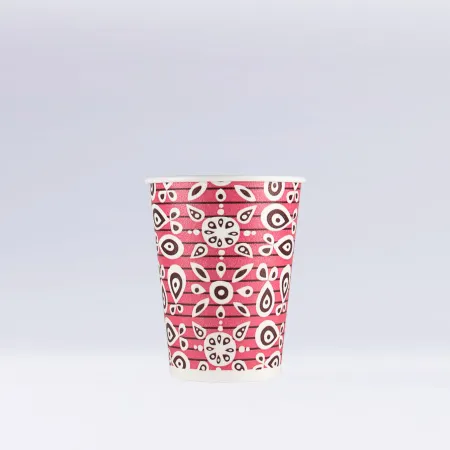 発泡断熱紙コップ　419ml(12オンス)　1,000個　12oz ASホットMティーダ(ピンク)　※沖縄・離島 送料別途